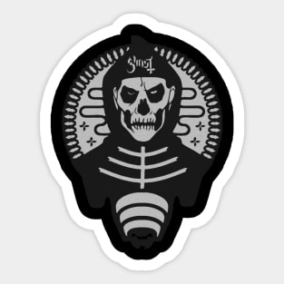 Ghost emboss papa Sticker